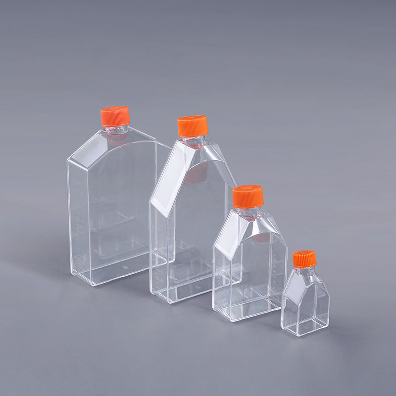 Principle of cell adhesion in cell culture flasks